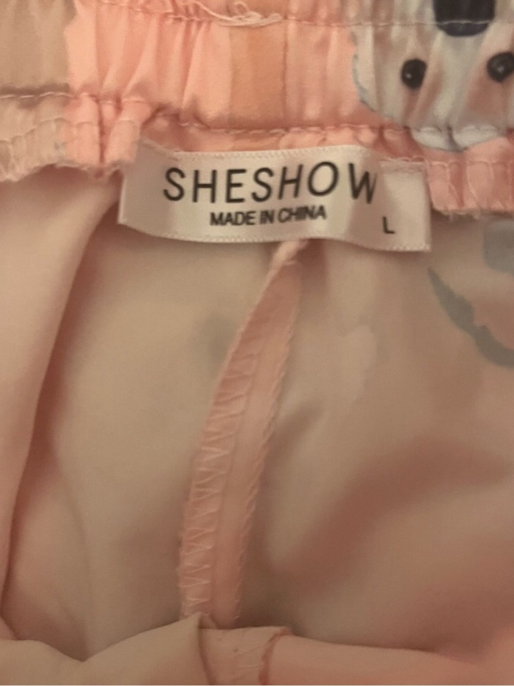 NWOT SHESHOW Golden Retriever satin pajama set Sz L - Picture 7 of 7